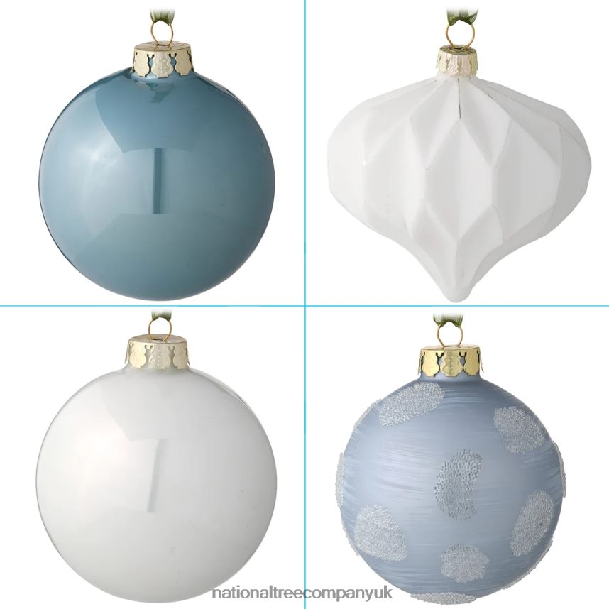 decoration | National Tree Company 20-Piece Christmas Tree Ornament Set Arctic Lights Collection F2L4F532